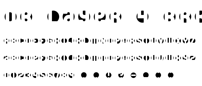 DB Layer 4 BRK font